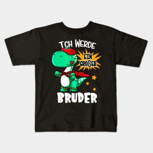 Ich werde großer Bruder Kinder Jungen Dino Kids T-Shirt